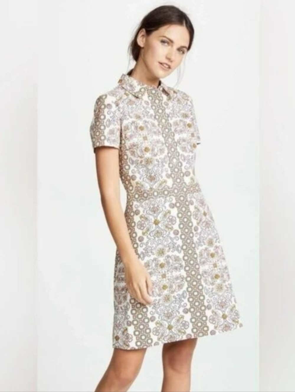 Tory Burch Port Garden Print Shirtdress